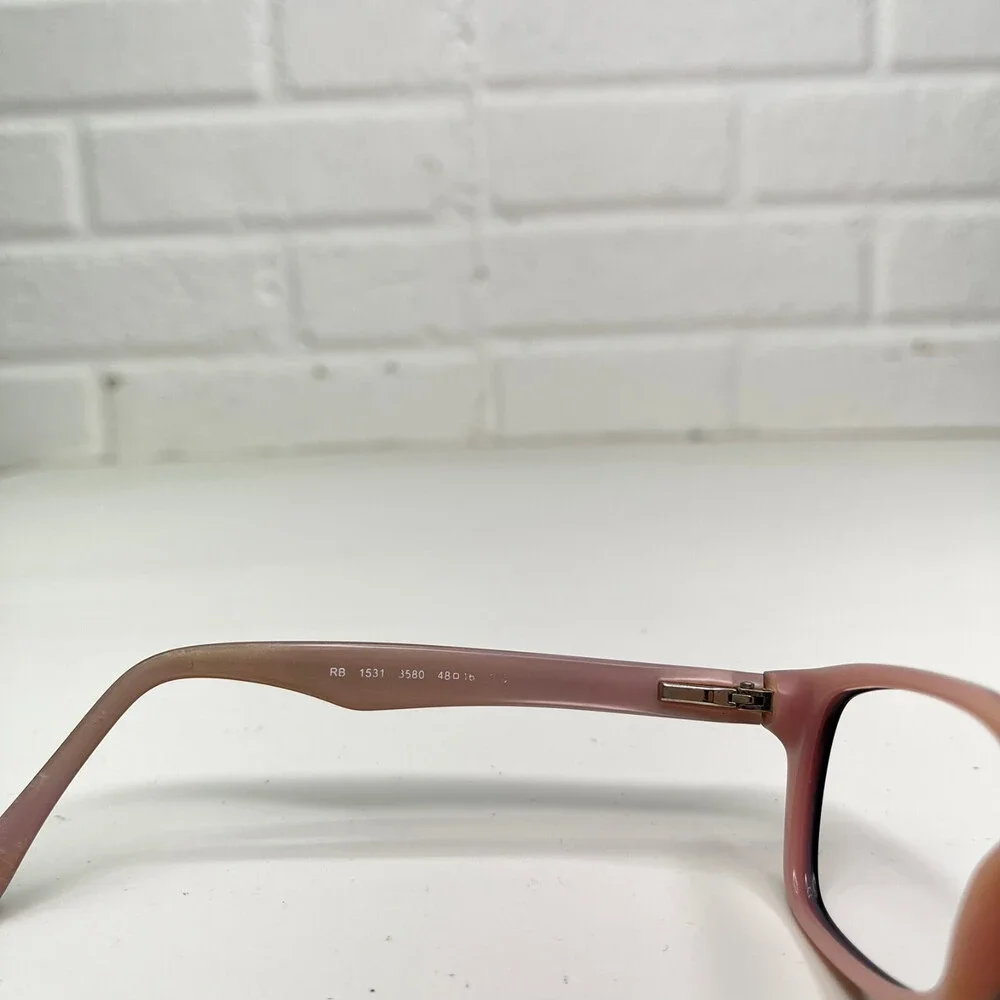 Ray-Ban RB1531 3580 Kids Eyeglasses Frames Purple Pink Square 48-16-130 1131